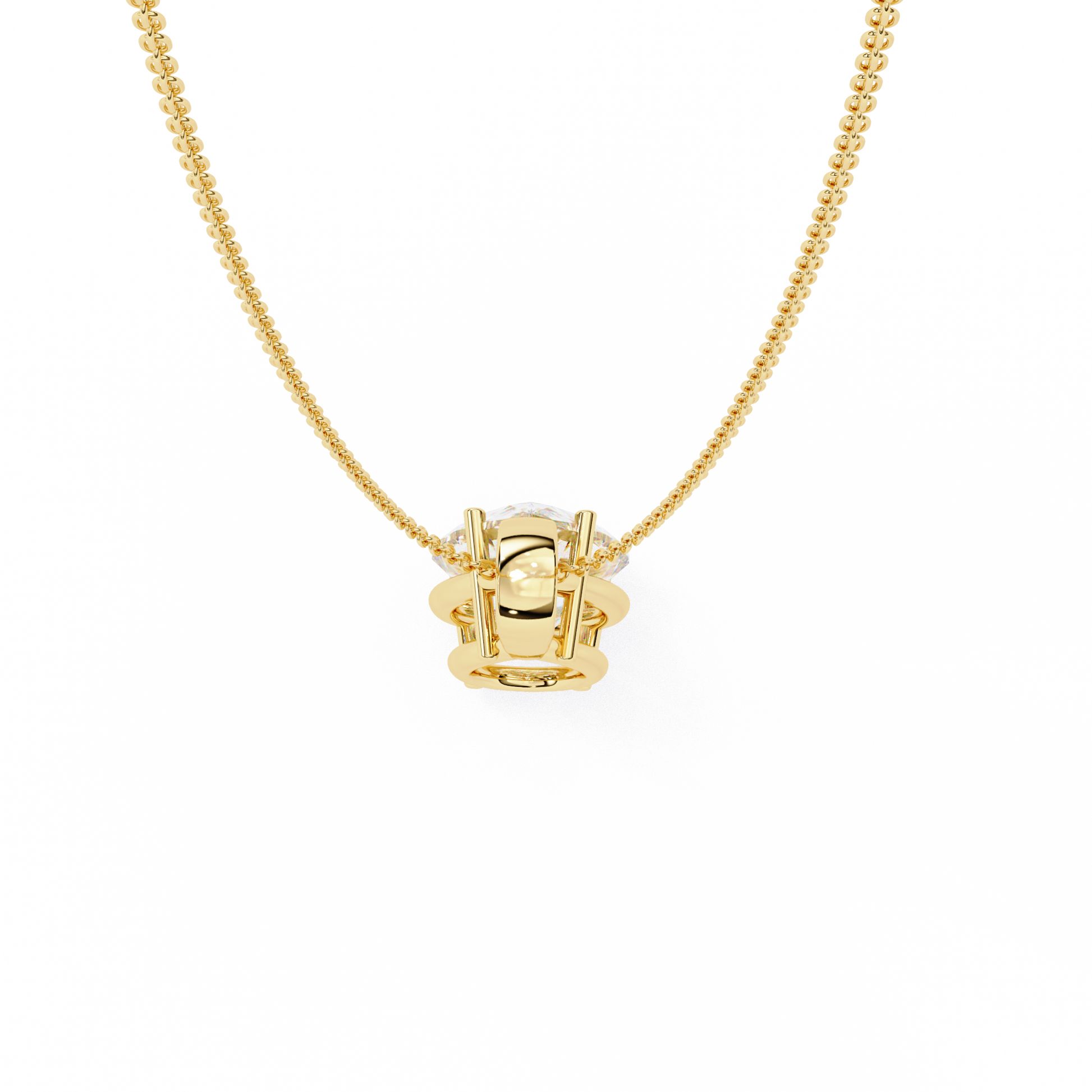 Yellow Gold / Moissanite, Yellow Gold / Lab Grown