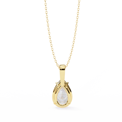 Yellow Gold / Moissanite, Yellow Gold / Lab Grown