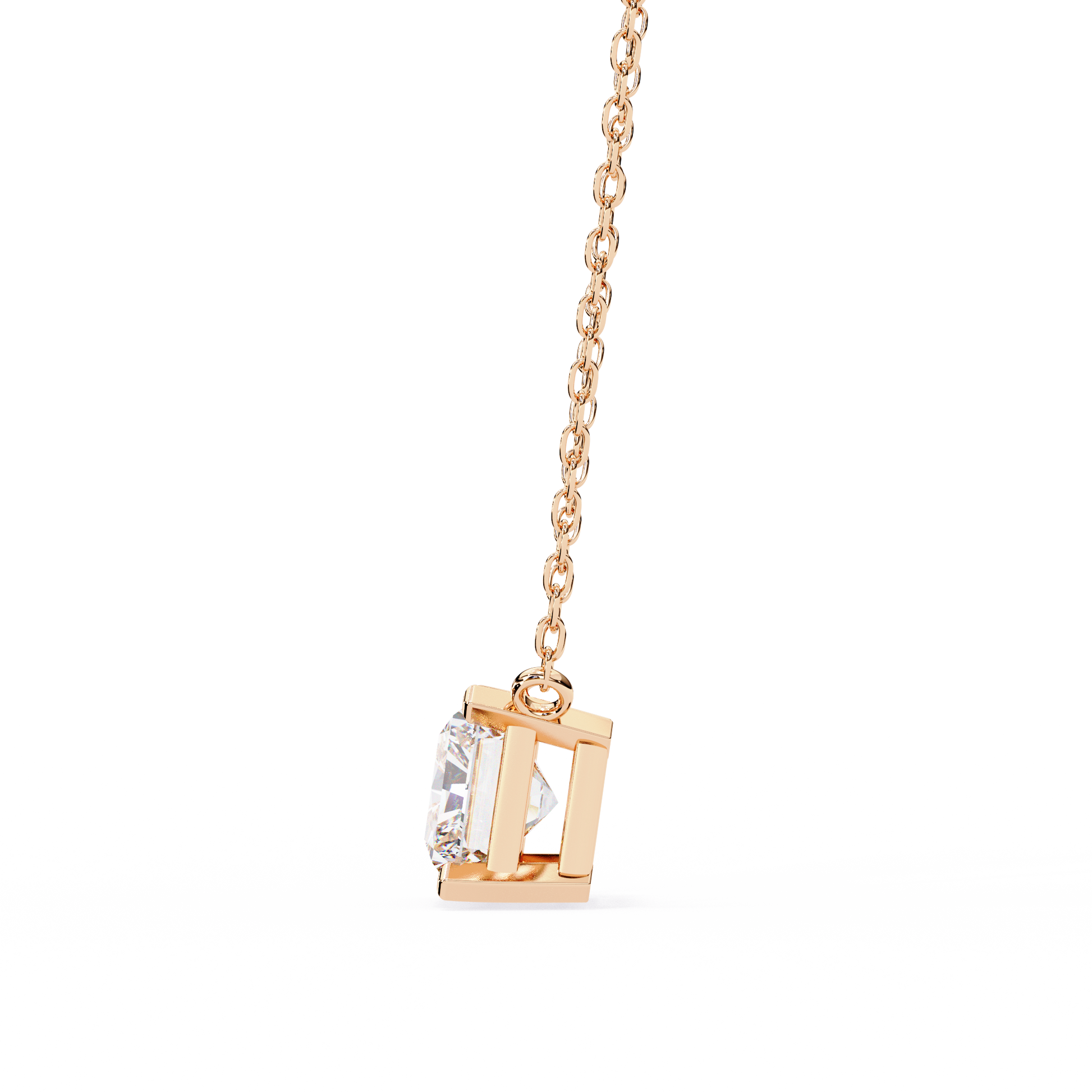 Rose Gold / Moissanite, Rose Gold / Lab Grown