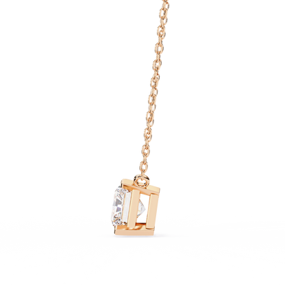 Rose Gold / Moissanite, Rose Gold / Lab Grown