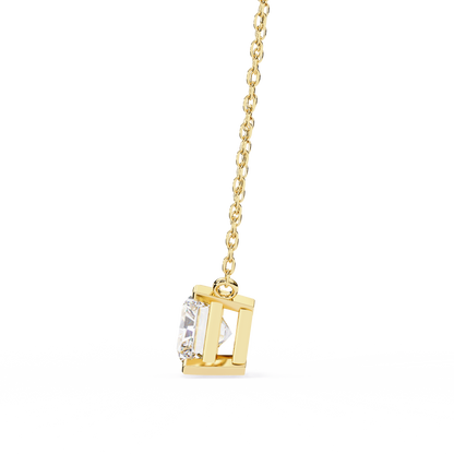 Yellow Gold / Moissanite, Yellow Gold / Lab Grown