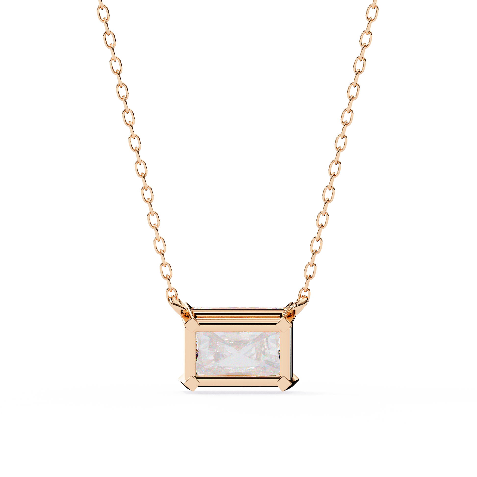 Rose Gold / Moissanite, Rose Gold / Lab Grown