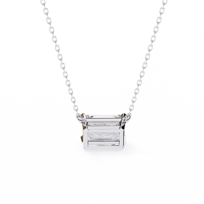 White Gold / Moissanite, White Gold / Lab Grown