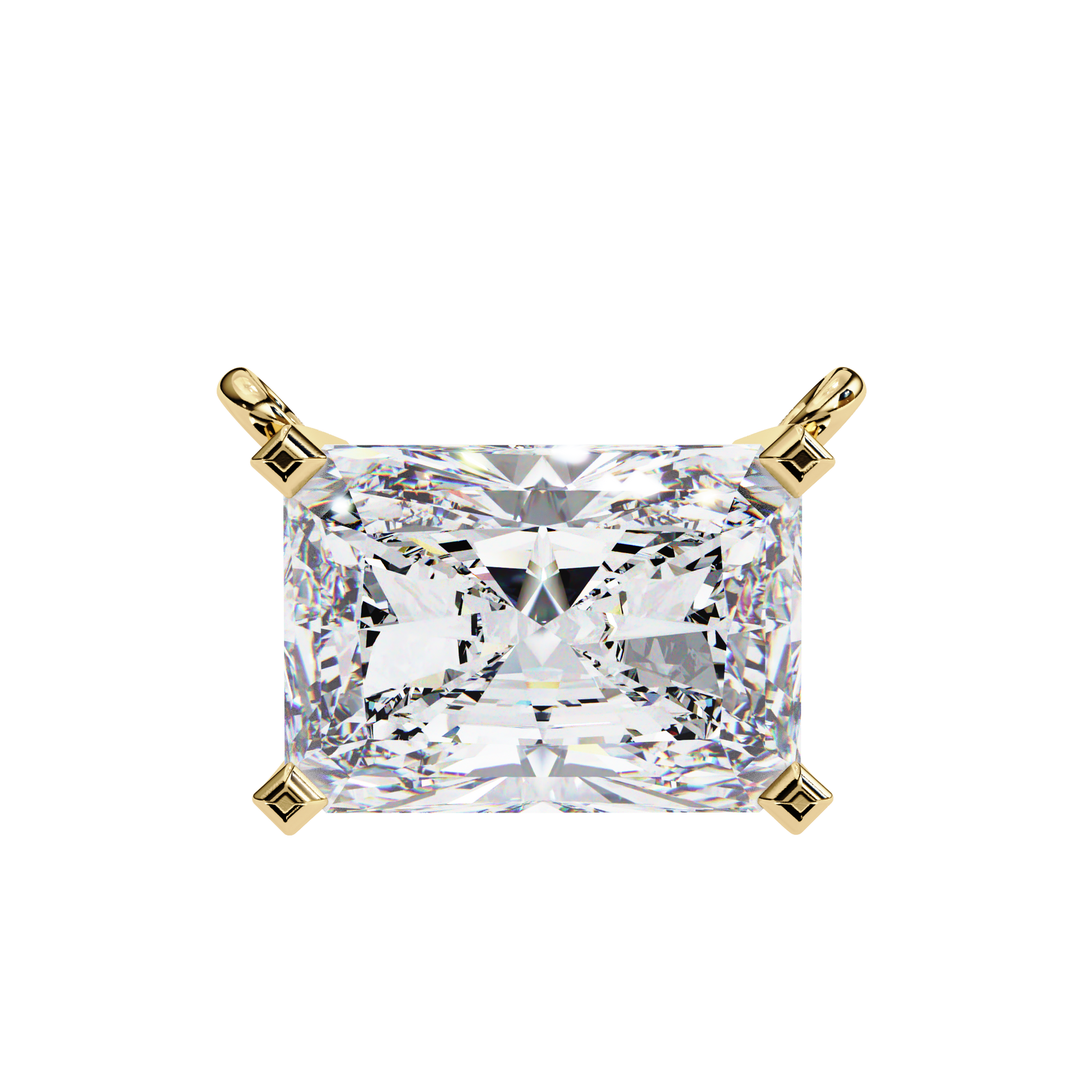 Yellow Gold / Moissanite, Yellow Gold / Lab Grown