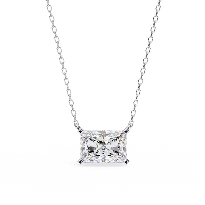 White Gold / Moissanite, White Gold / Lab Grown