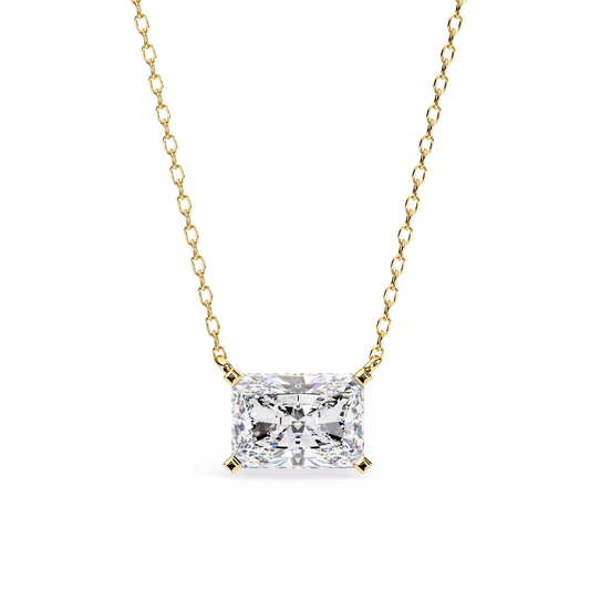 Yellow Gold / Moissanite, Yellow Gold / Lab Grown