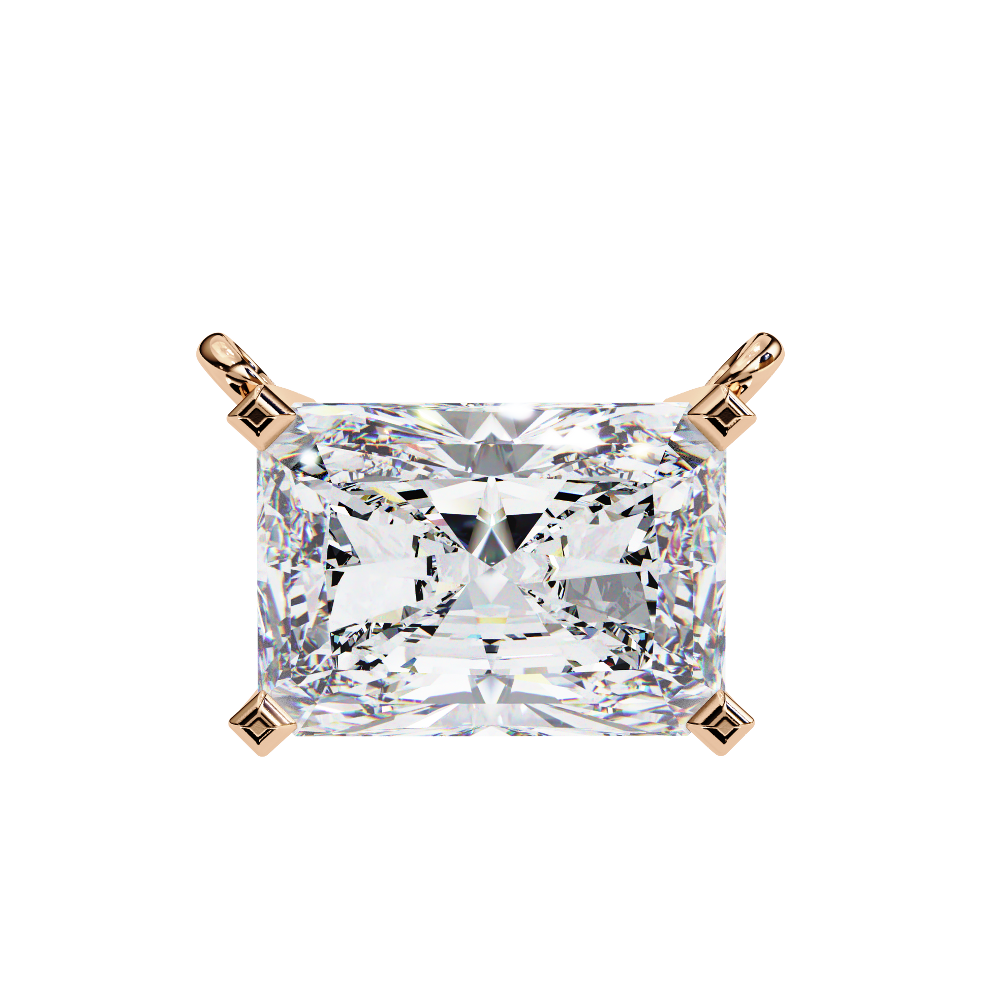 Rose Gold / Moissanite, Rose Gold / Lab Grown