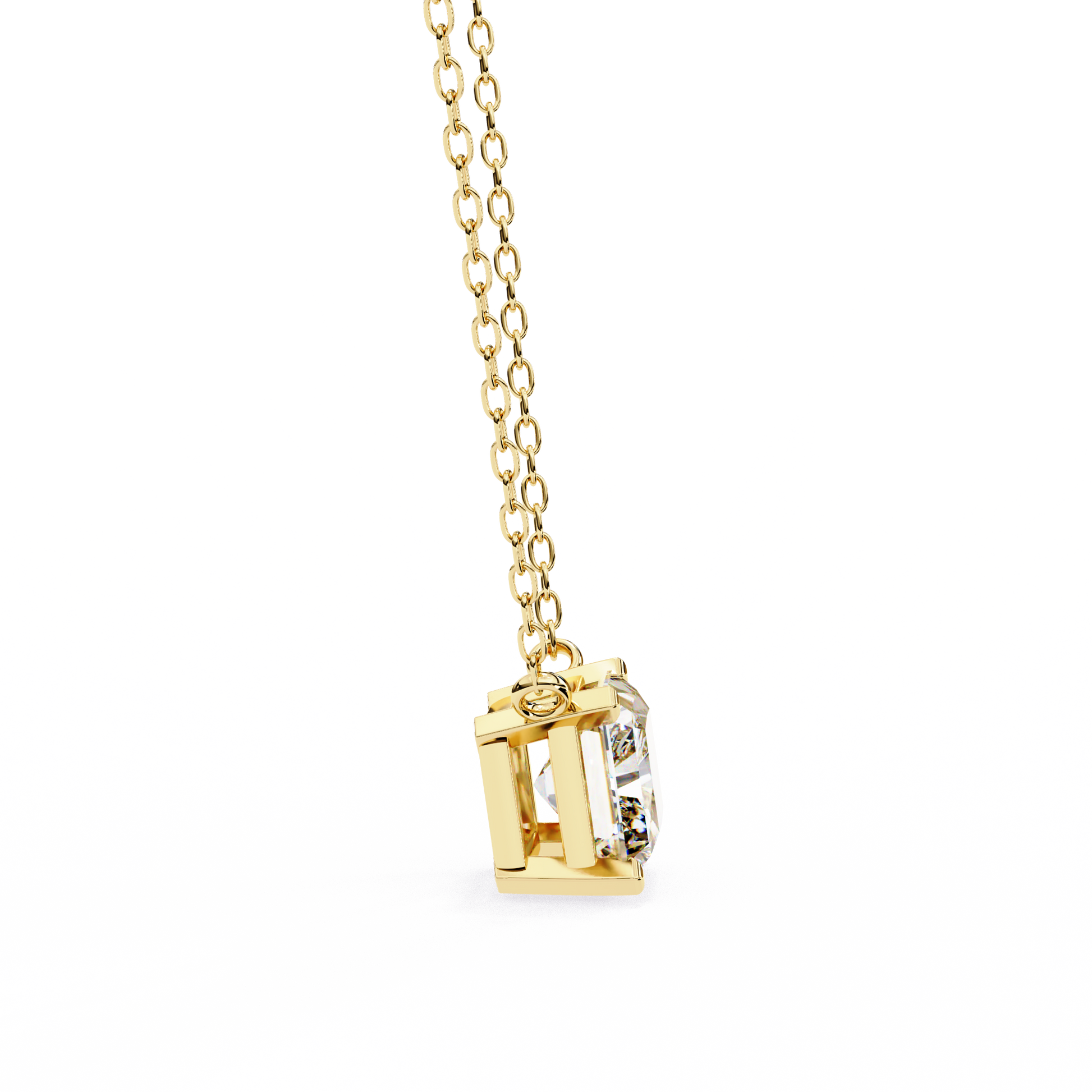 Yellow Gold / Moissanite, Yellow Gold / Lab Grown