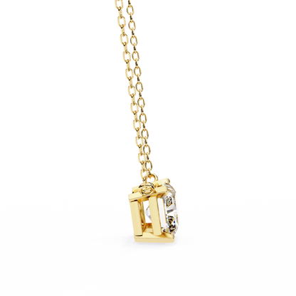 Yellow Gold / Moissanite, Yellow Gold / Lab Grown