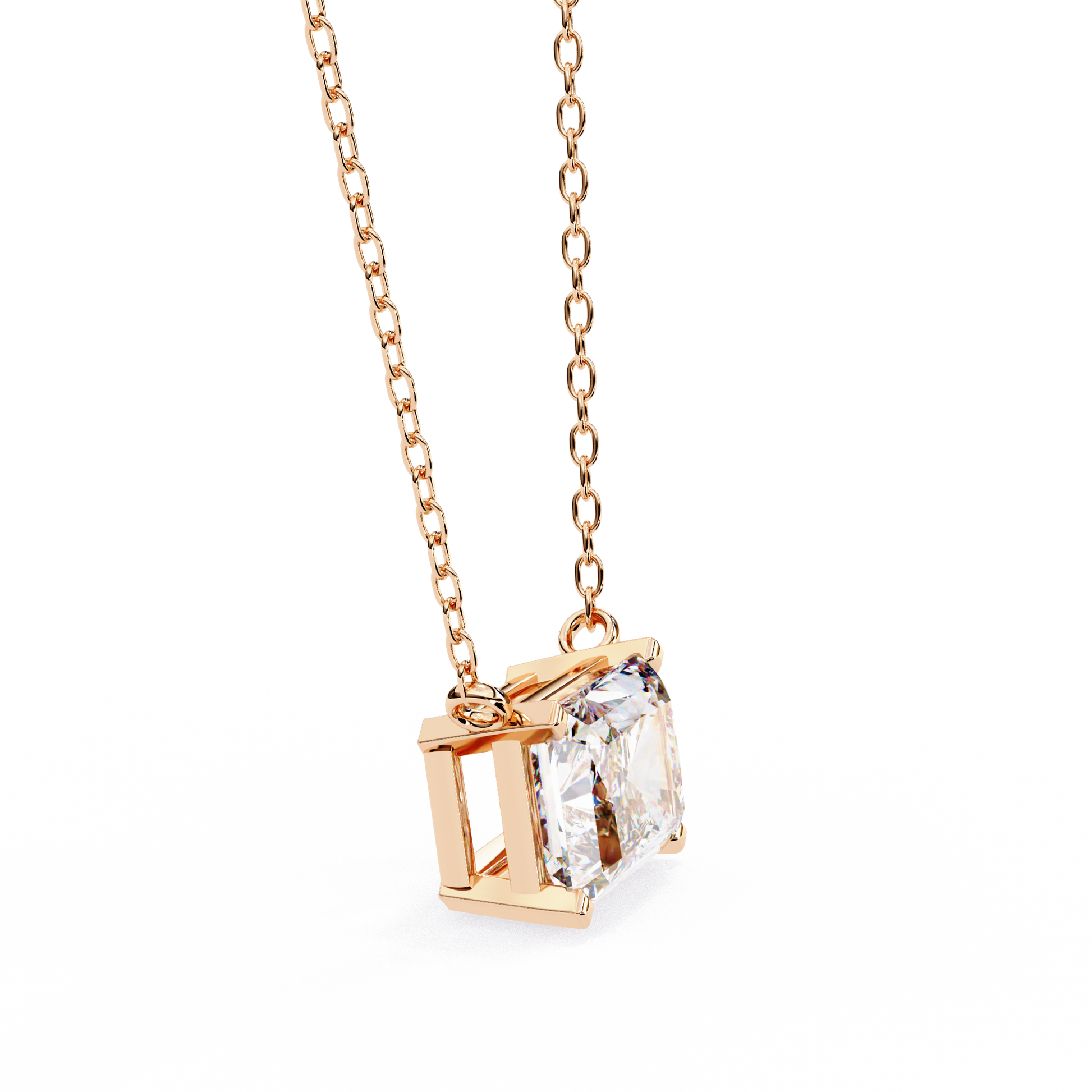Rose Gold / Moissanite, Rose Gold / Lab Grown
