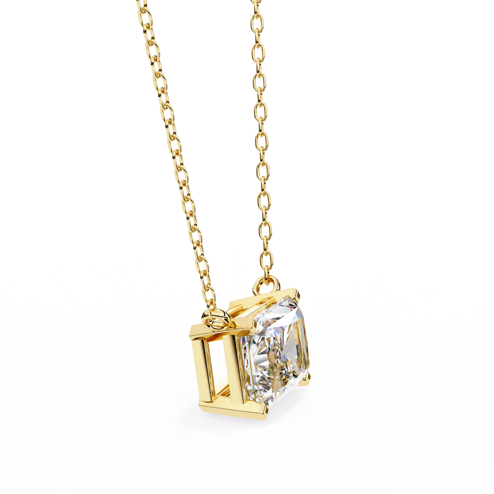 Yellow Gold / Moissanite, Yellow Gold / Lab Grown