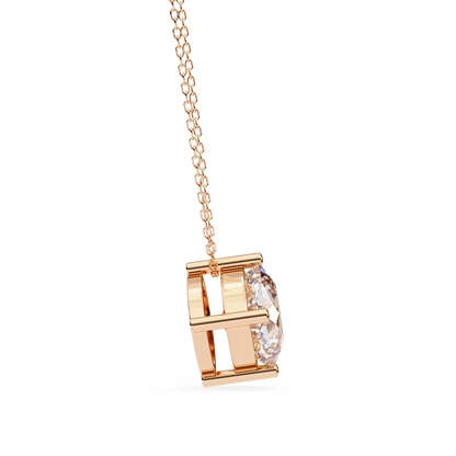 Rose Gold / Moissanite, Rose Gold / Lab Grown