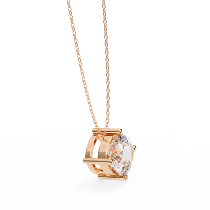 Rose Gold / Moissanite, Rose Gold / Lab Grown