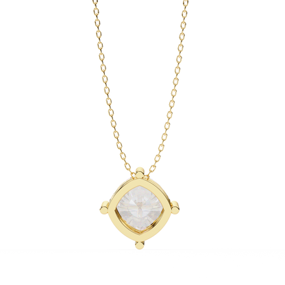 Yellow Gold / Moissanite, Yellow Gold / Lab Grown