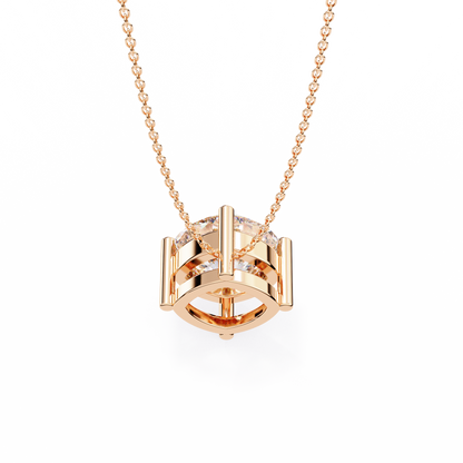 Rose Gold / Moissanite, Rose Gold / Lab Grown