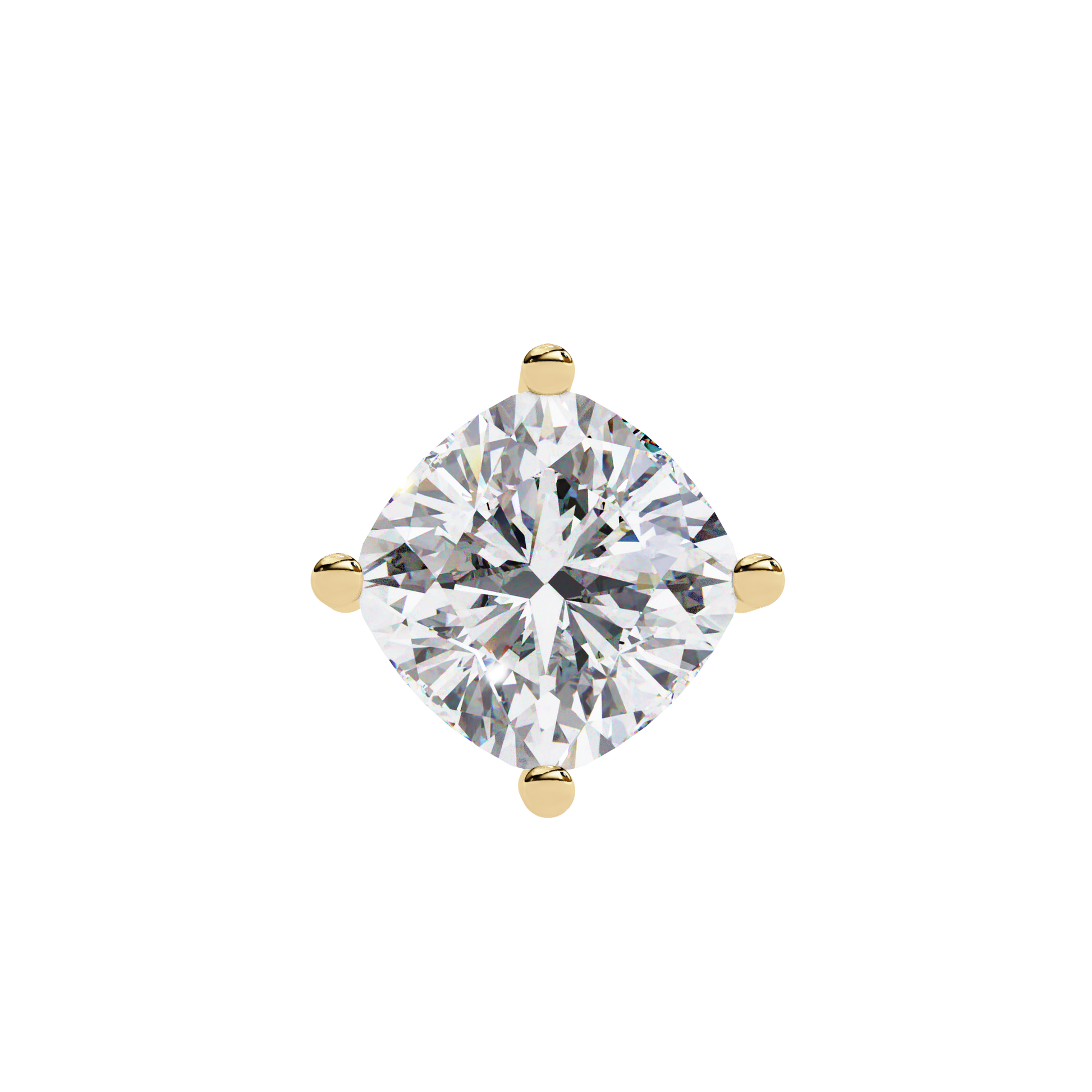 Yellow Gold / Moissanite, Yellow Gold / Lab Grown