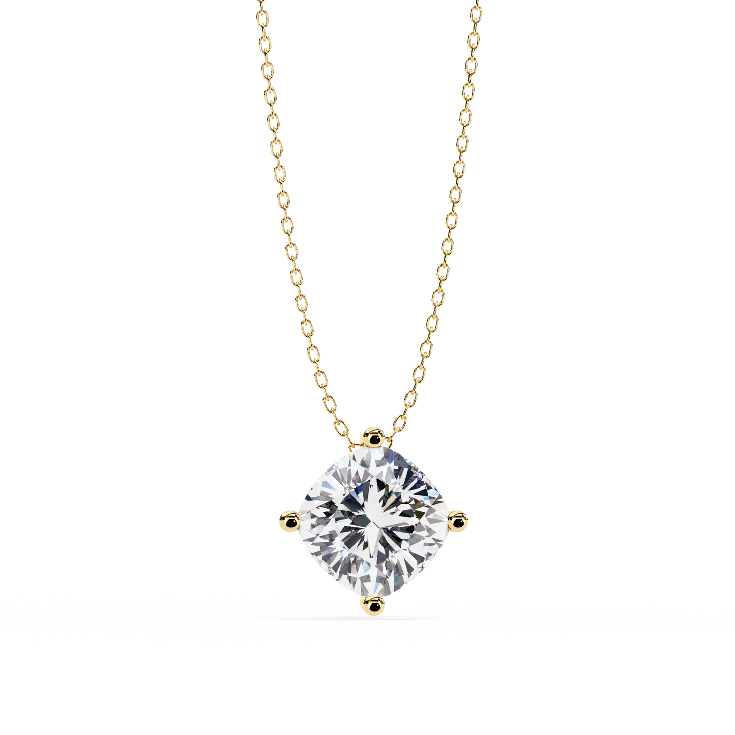 yellow gold / moissanite, yellow gold / lab grown