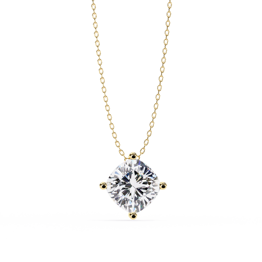 Yellow Gold / Moissanite, Yellow Gold / Lab Grown