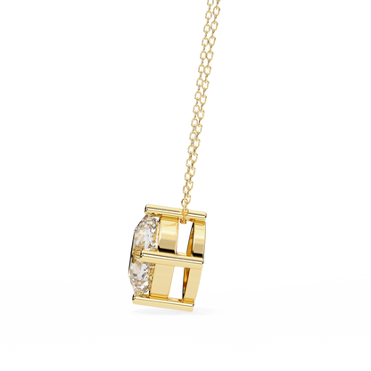 Yellow Gold / Moissanite, Yellow Gold / Lab Grown