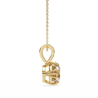 Yellow Gold / Moissanite, Yellow Gold / Lab Grown