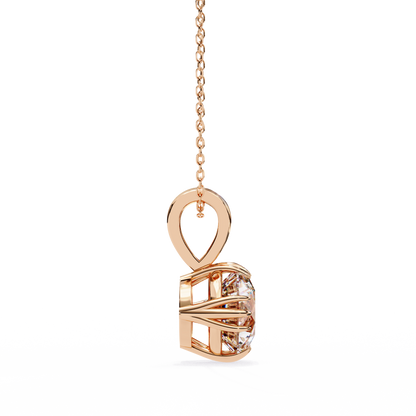 Rose Gold / Moissanite, Rose Gold / Lab Grown