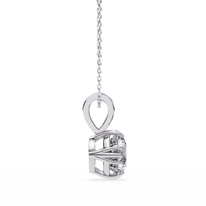 White Gold / Moissanite, White Gold / Lab Grown