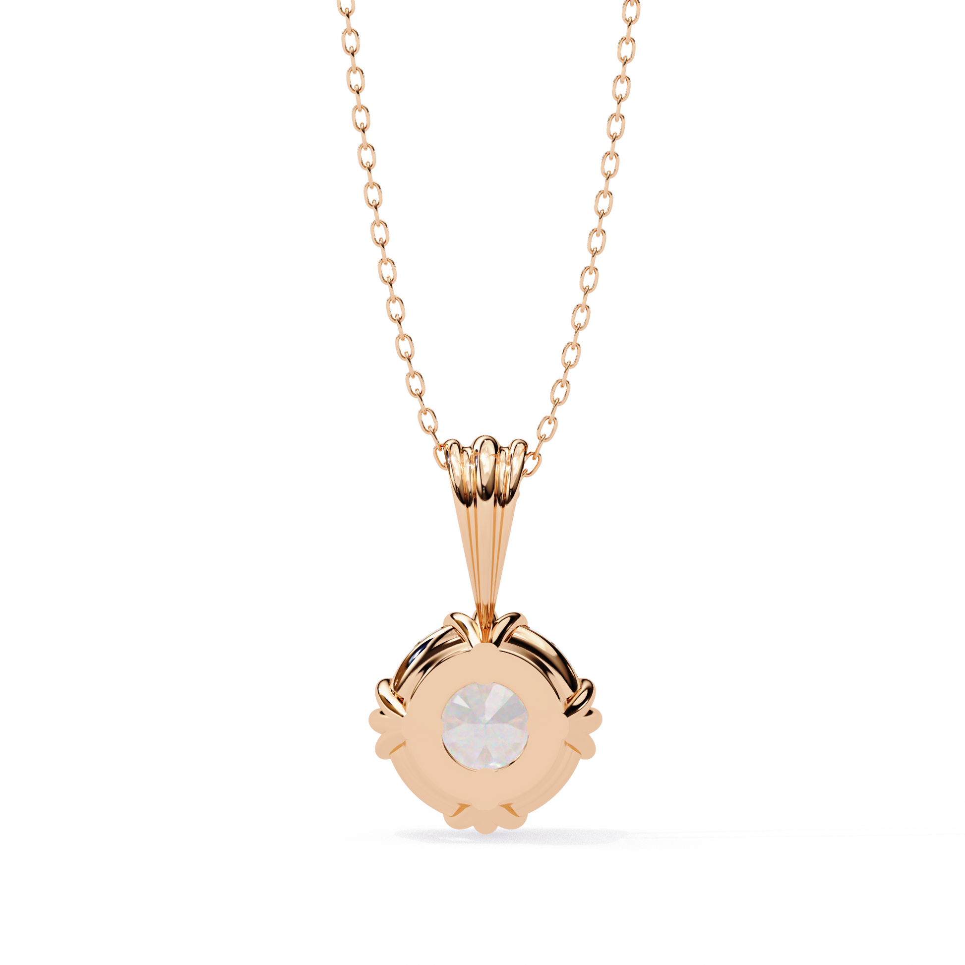 Rose Gold / Moissanite, Rose Gold / Lab Grown