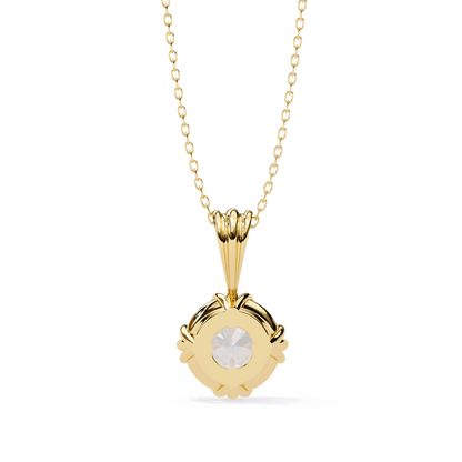 Yellow Gold / Moissanite, Yellow Gold / Lab Grown