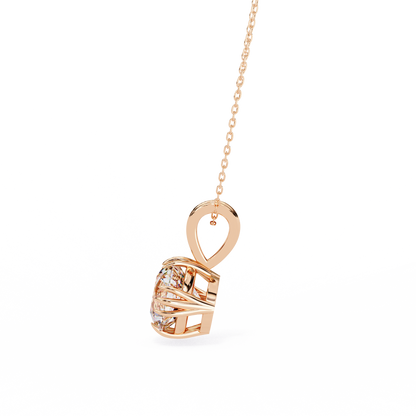 Rose Gold / Moissanite, Rose Gold / Lab Grown