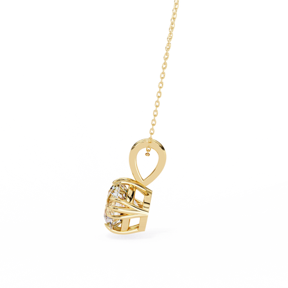 Yellow Gold / Moissanite, Yellow Gold / Lab Grown