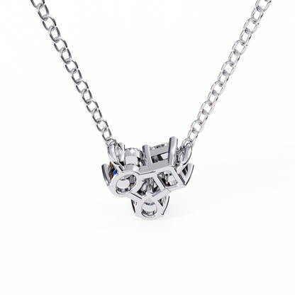 White Gold / Moissanite, White Gold / Lab Grown