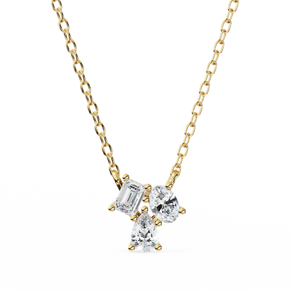 Yellow Gold / Moissanite, Yellow Gold / Lab Grown