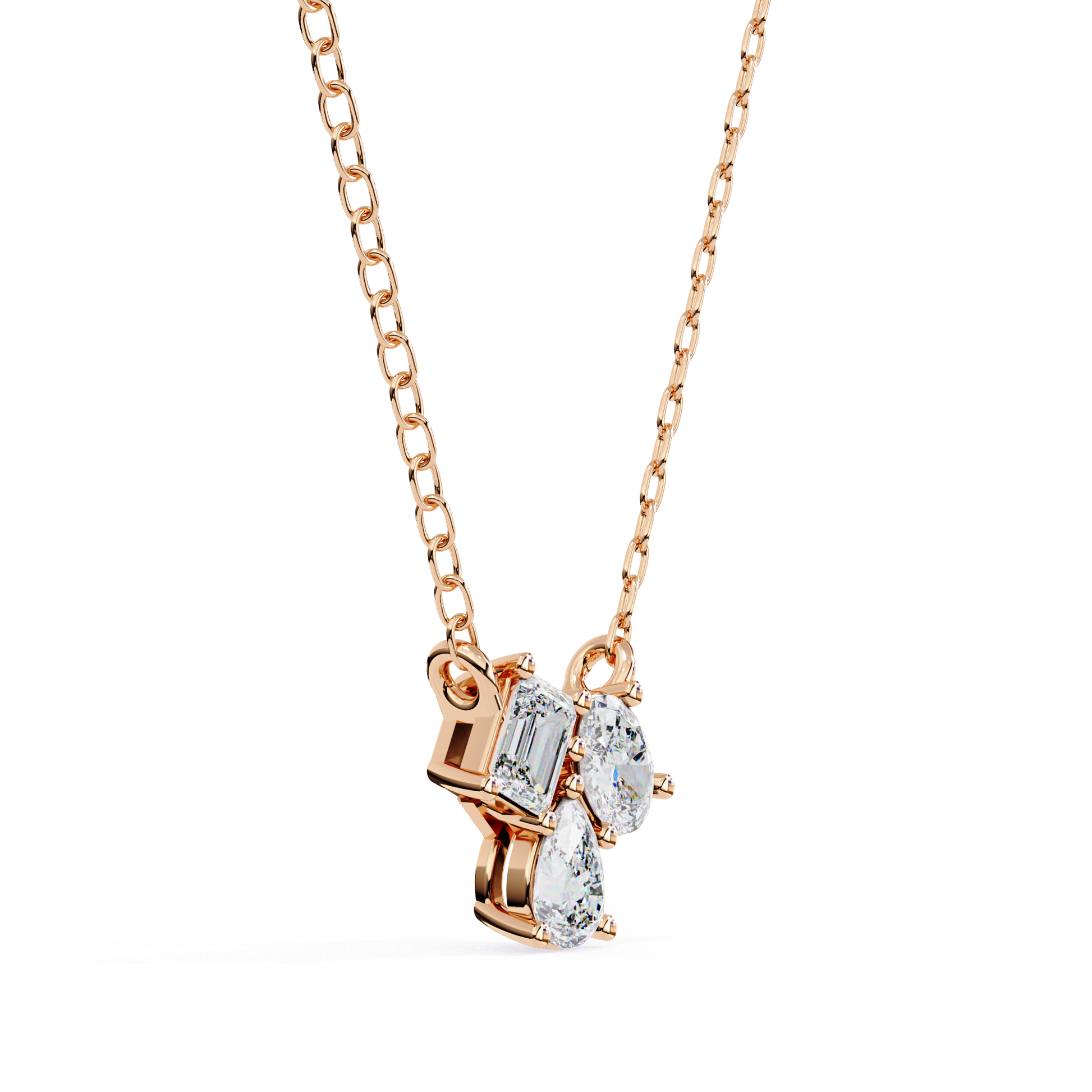 Rose Gold / Moissanite, Rose Gold / Lab Grown
