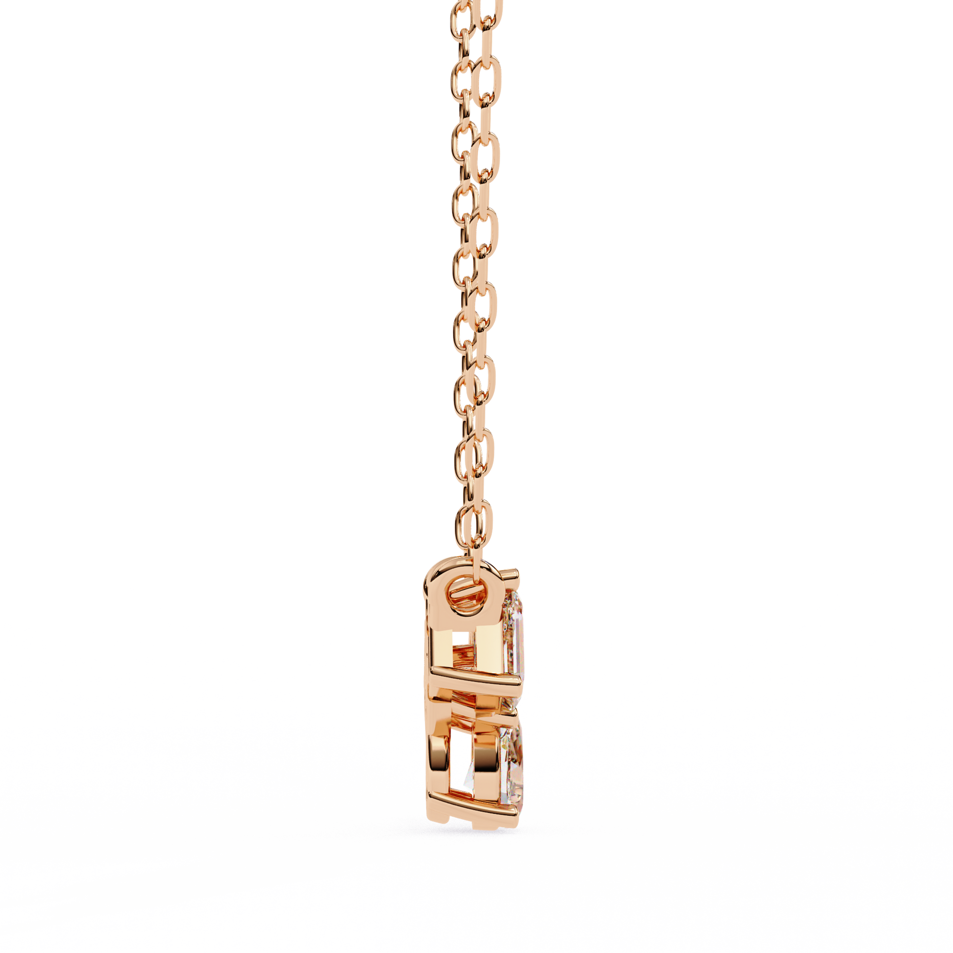 Rose Gold / Moissanite, Rose Gold / Lab Grown