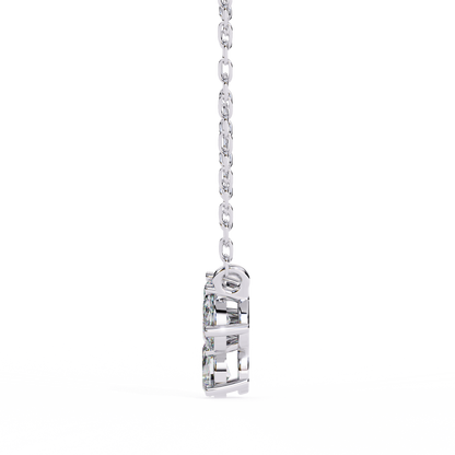 White Gold / Moissanite, White Gold / Lab Grown