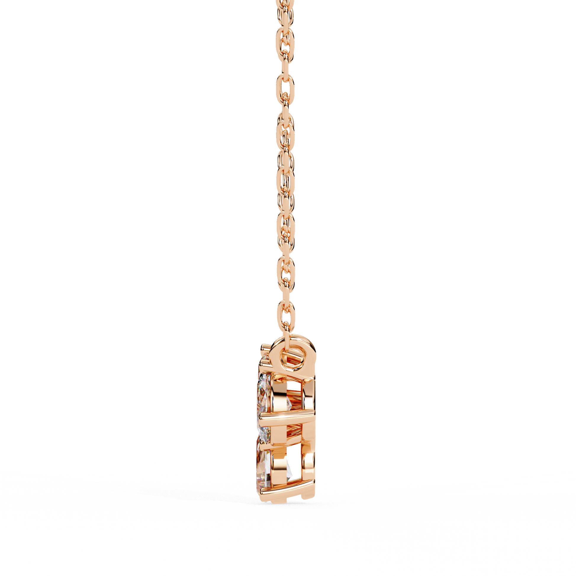 Rose Gold / Moissanite, Rose Gold / Lab Grown