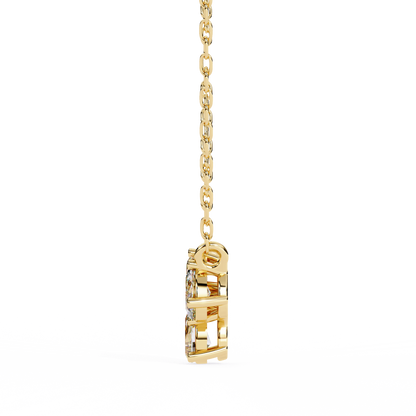 Yellow Gold / Moissanite, Yellow Gold / Lab Grown