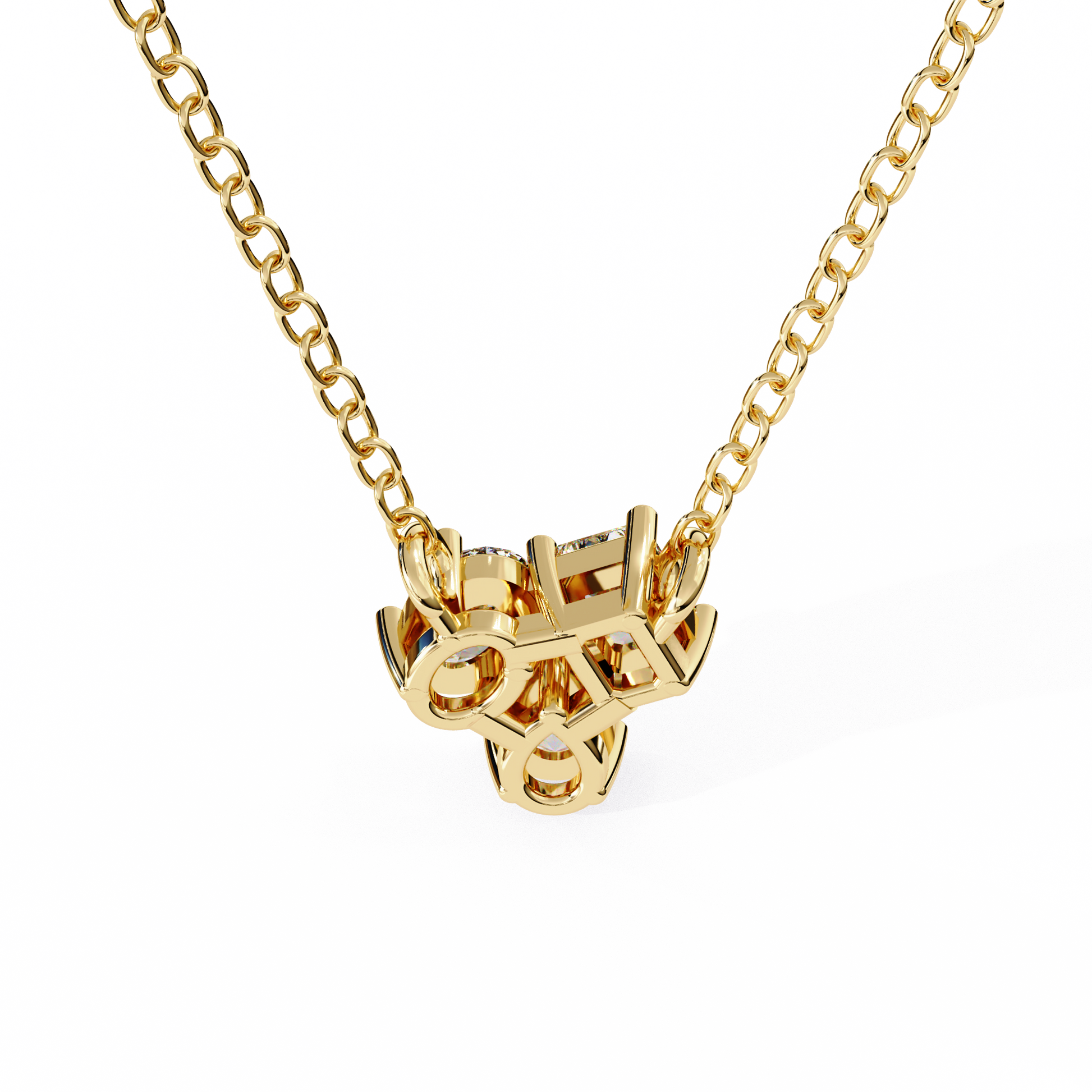 Yellow Gold / Moissanite, Yellow Gold / Lab Grown
