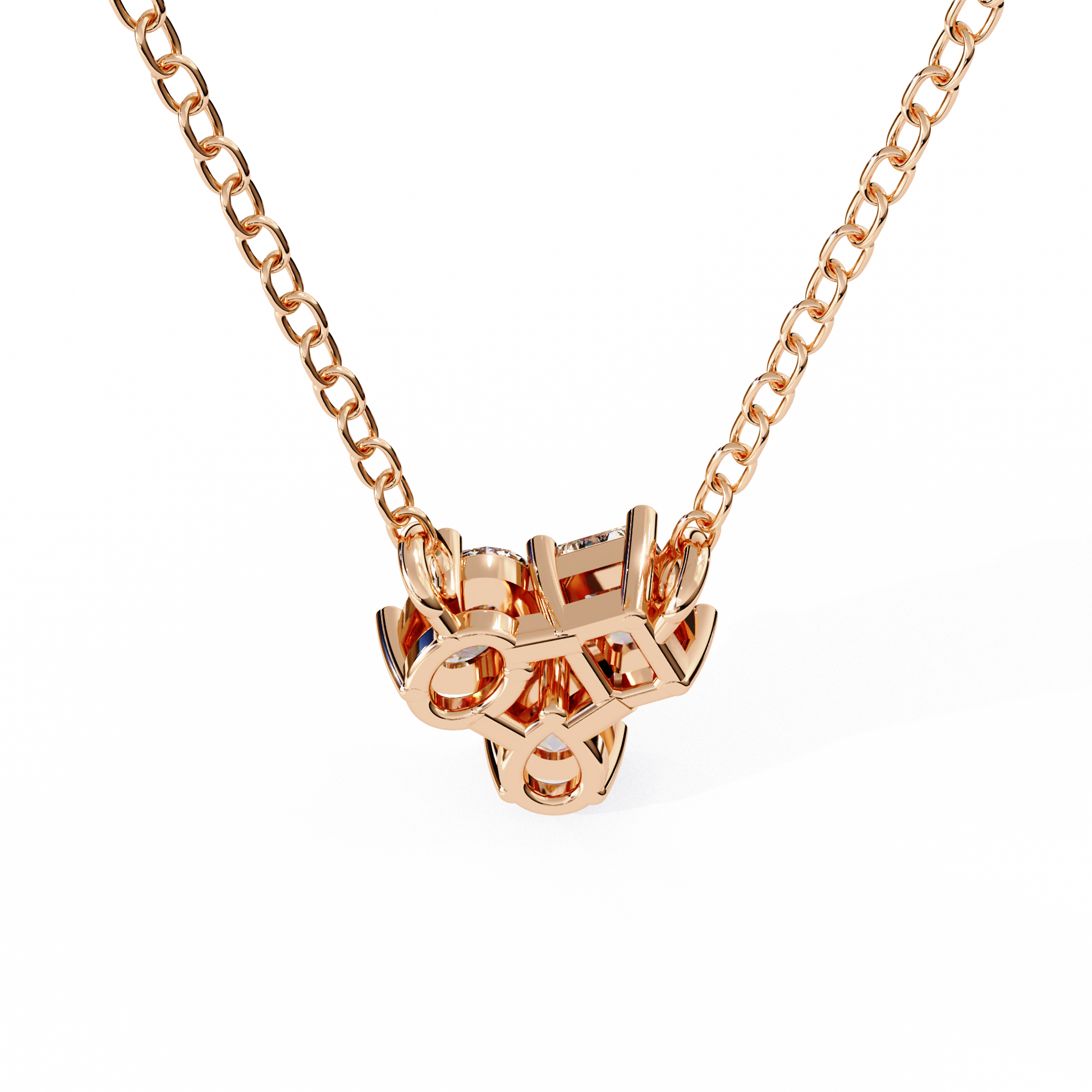 Rose Gold / Moissanite, Rose Gold / Lab Grown