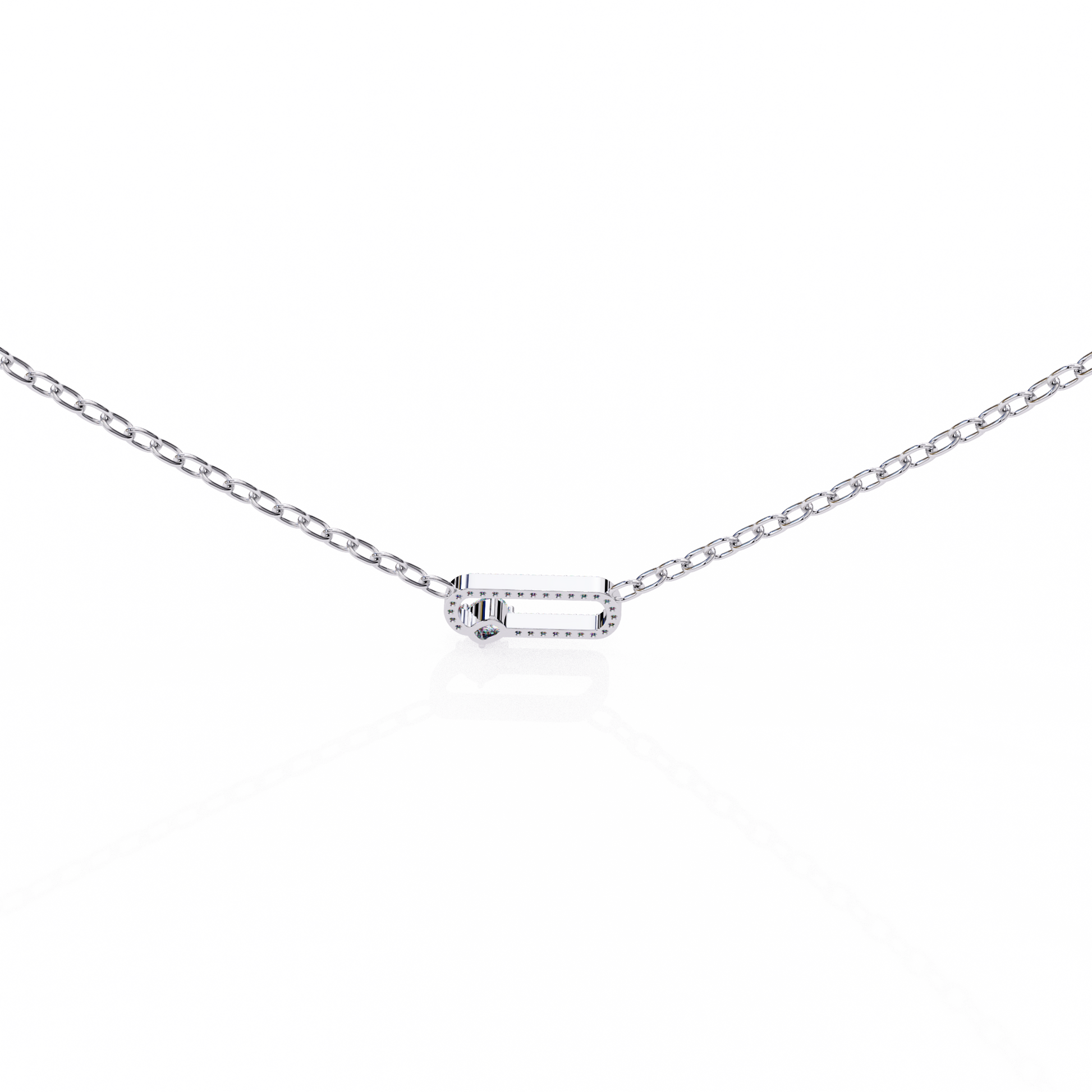 White Gold / Moissanite, White Gold / Lab Grown