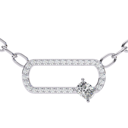 White Gold / Moissanite, White Gold / Lab Grown