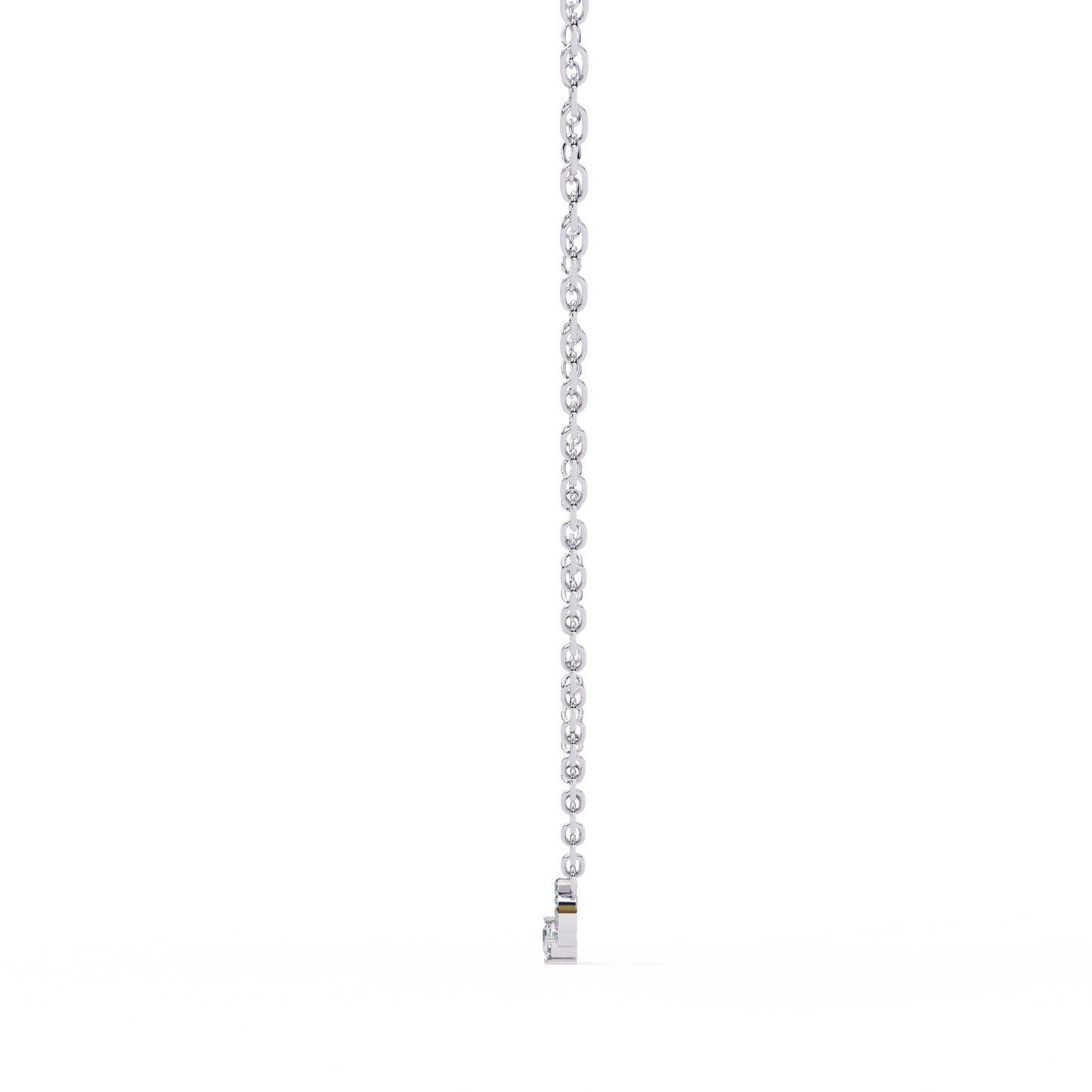 white gold / moissanite, white gold / lab grown