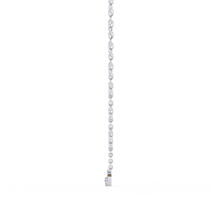 White Gold / Moissanite, White Gold / Lab Grown