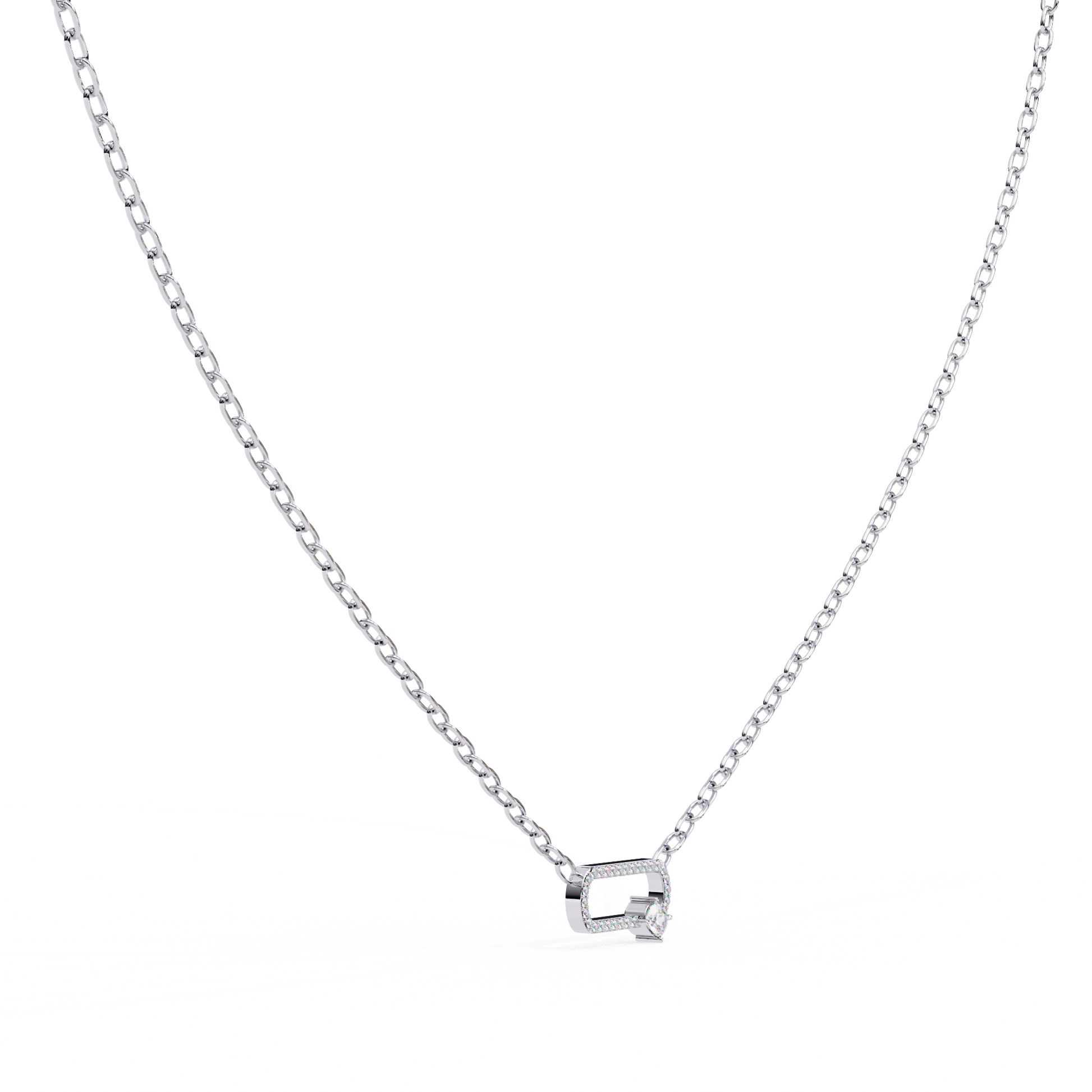 White Gold / Moissanite, White Gold / Lab Grown