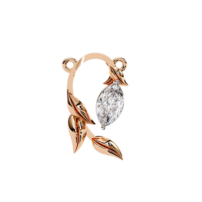 Rose Gold / Moissanite, Rose Gold / Lab Grown