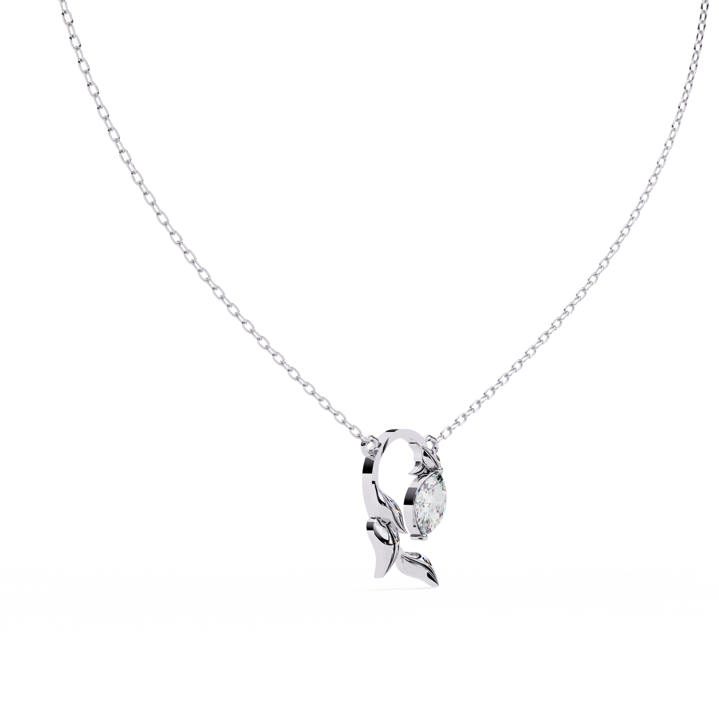 white gold / moissanite, white gold / lab grown