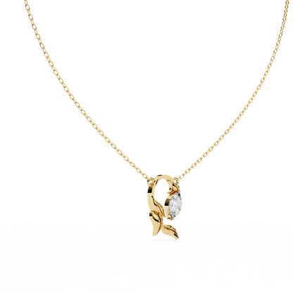 Yellow Gold / Moissanite, Yellow Gold / Lab Grown