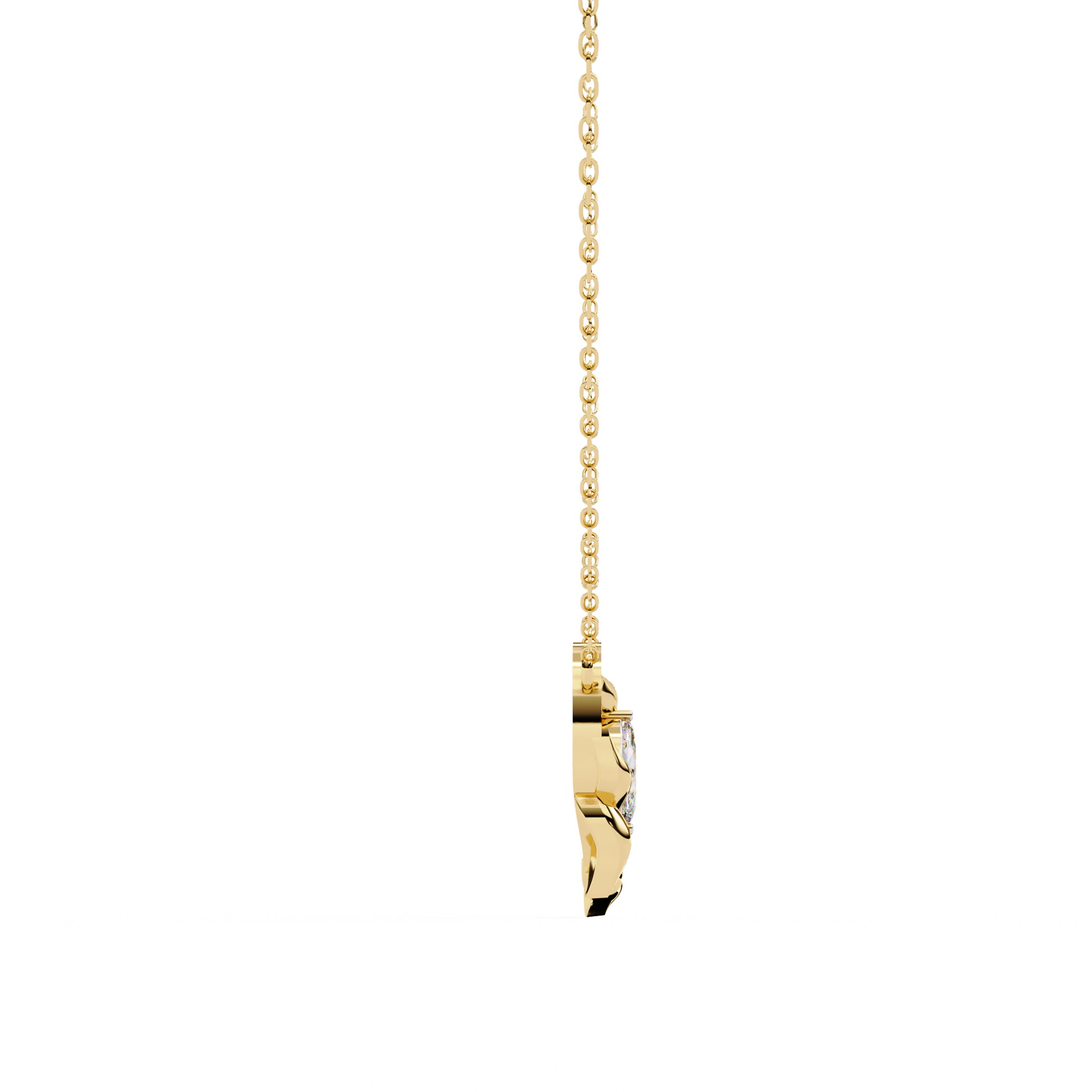 Yellow Gold / Moissanite, Yellow Gold / Lab Grown