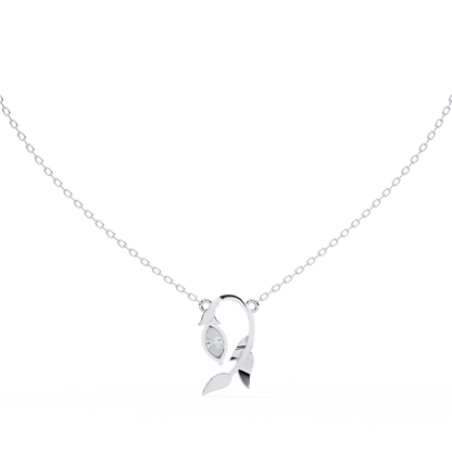 White Gold / Moissanite, White Gold / Lab Grown