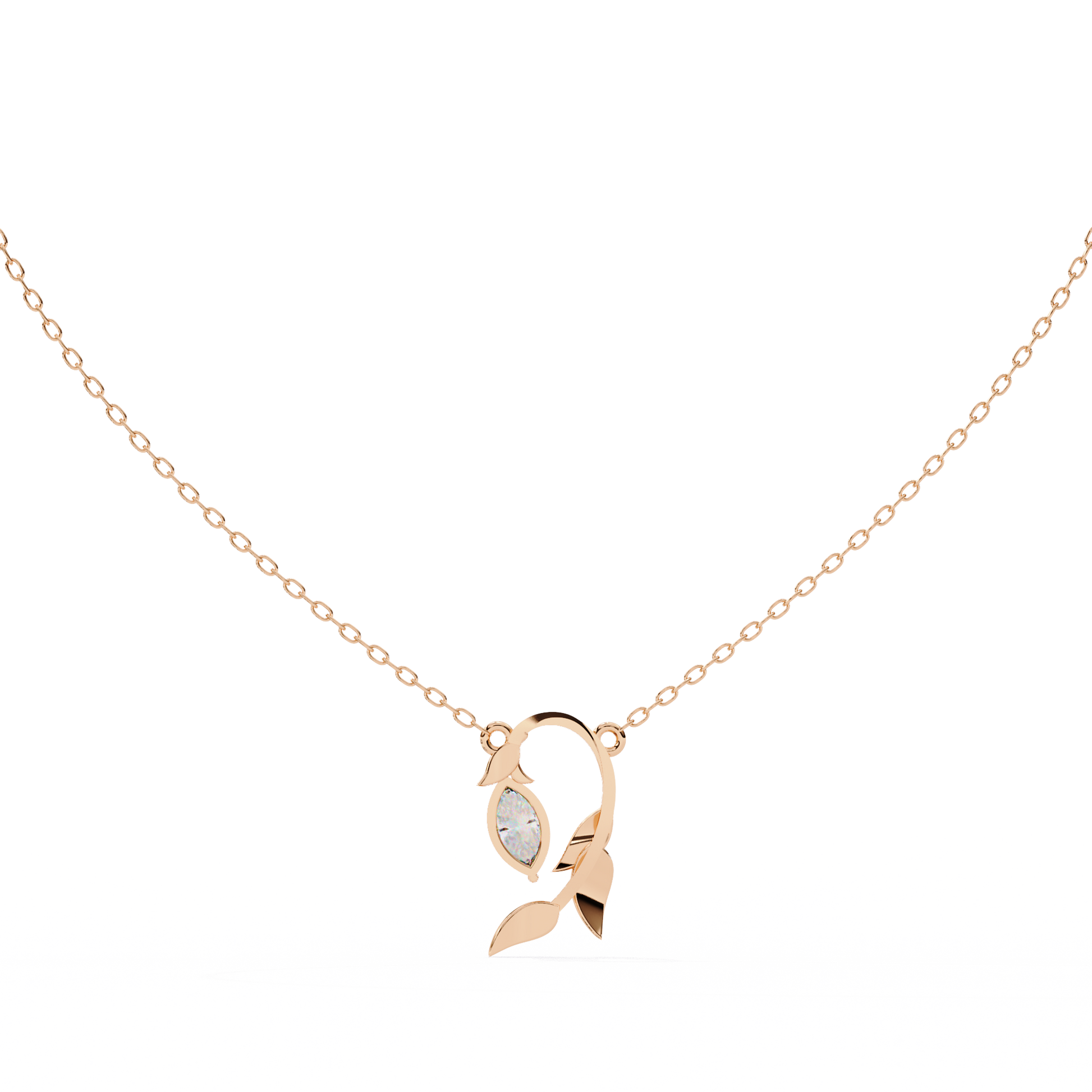 Rose Gold / Moissanite, Rose Gold / Lab Grown